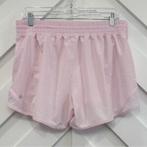 Lululemon Hotty Hot Shorts 4" Size 12 In Pink Organza
